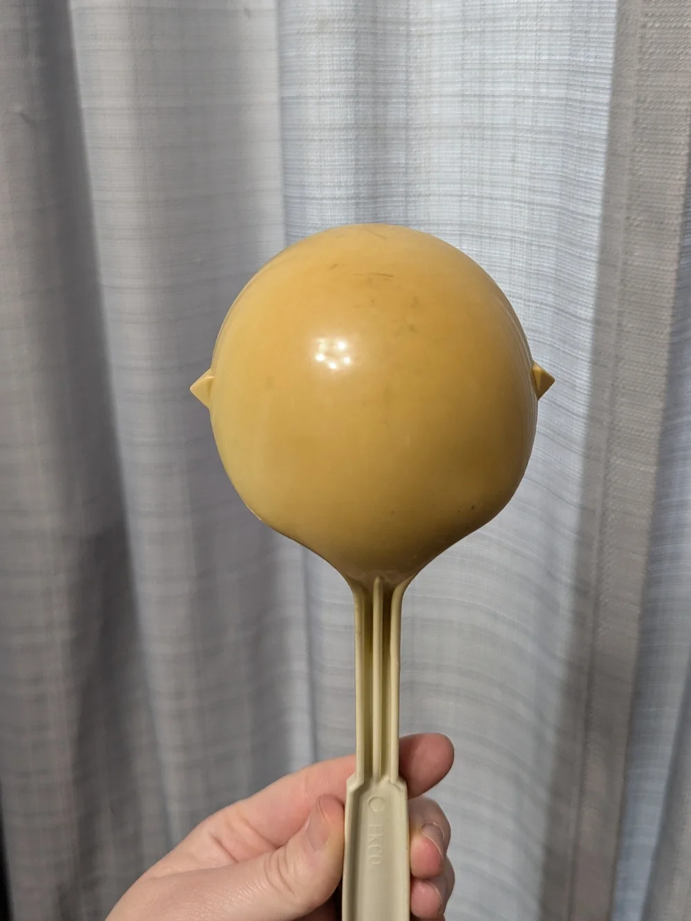 VTG Ecko Ladle Kitchen Utensil Double Pour Spout Beige USA Made